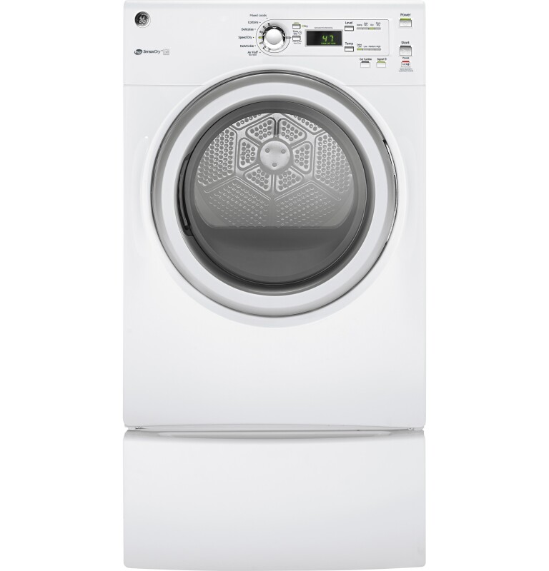 Long Vent 7.0 cu. ft. capacity electric dryer GFV40ESCMWW