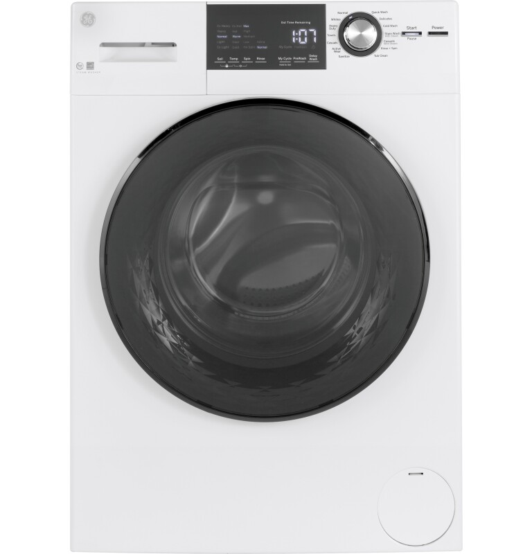 24" 2.4 Cu. Ft. Front Load Washer with Steam GFW148SSMWW