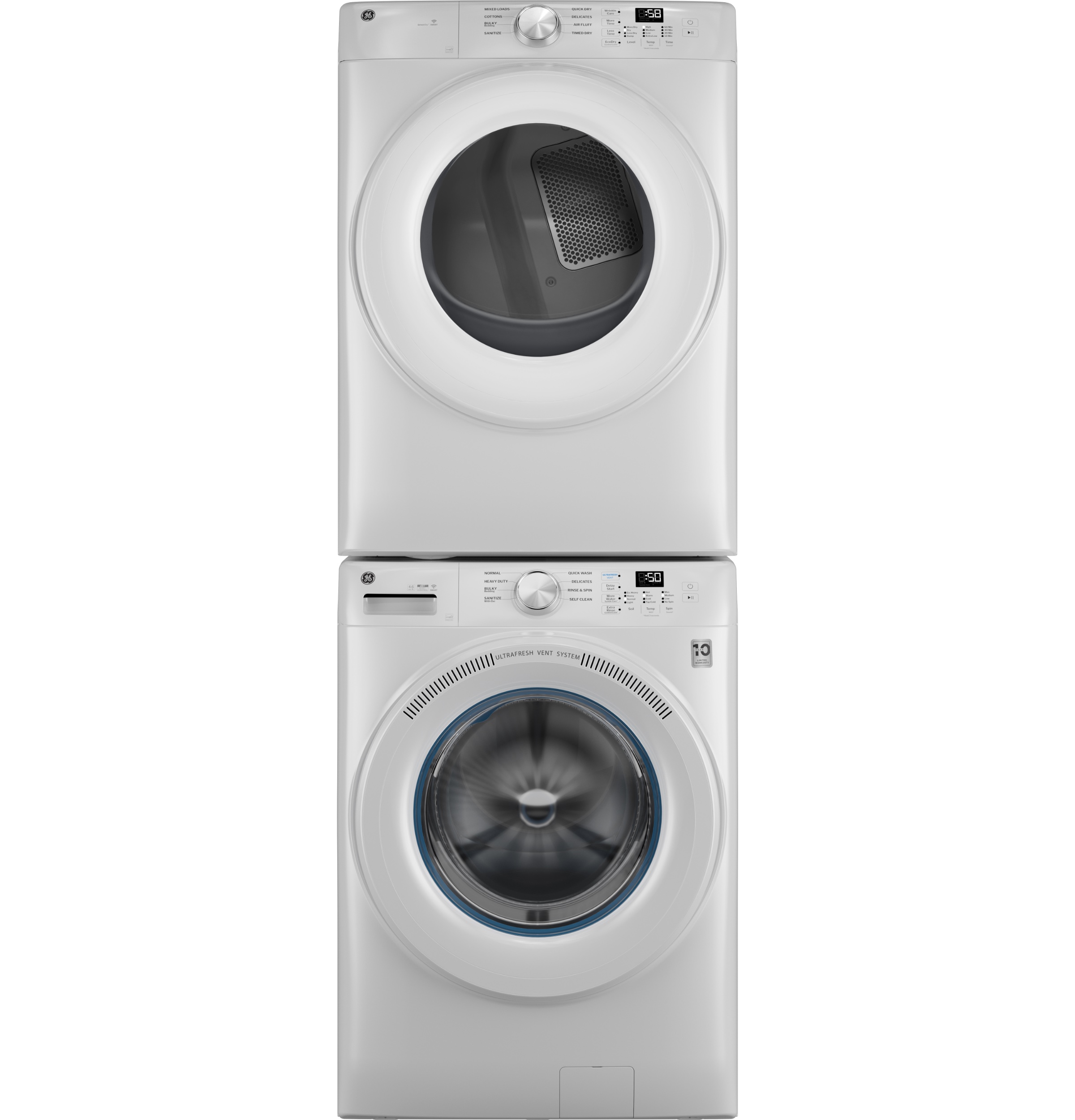 4.6 cu. ft. Capacity Smart Front Load Washer with UltraFresh Vent System with OdorBlock GFW350SSYWW