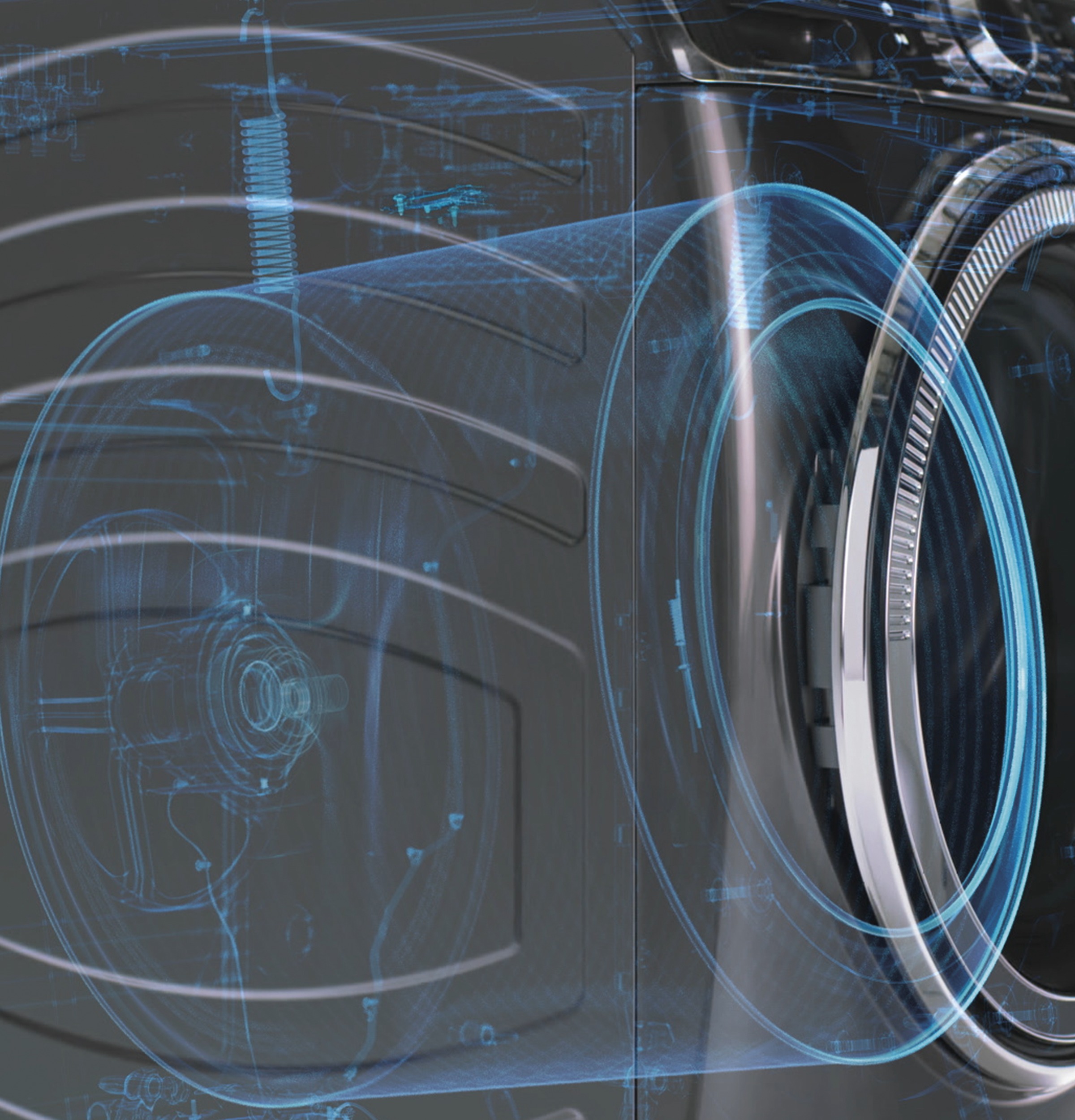 4.6 cu. ft. Capacity Smart Front Load Washer with UltraFresh Vent System with OdorBlock GFW350SSYWW