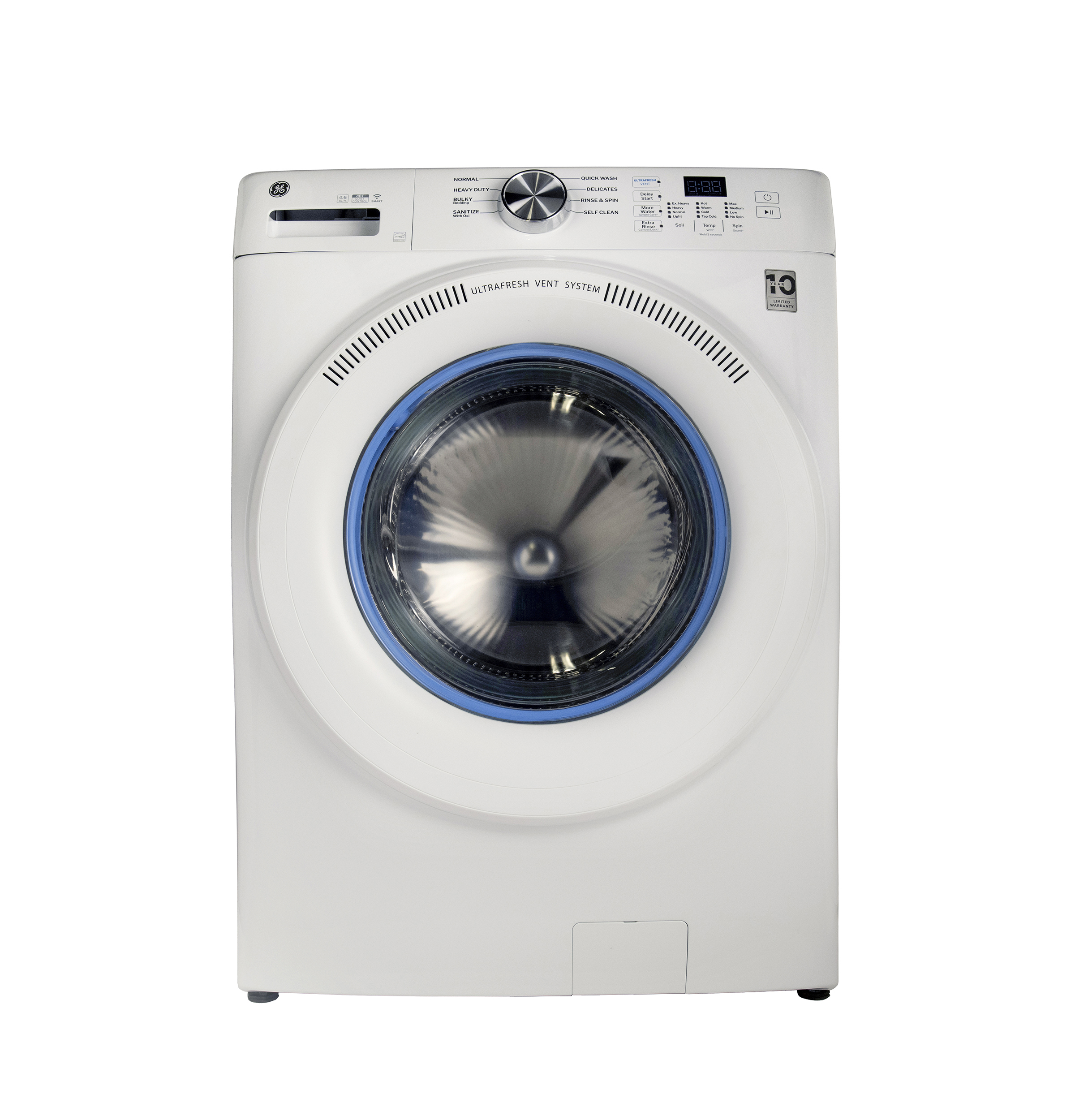 4.6 cu. ft. Capacity Smart Front Load Washer with UltraFresh Vent System with OdorBlock GFW350SSYWW