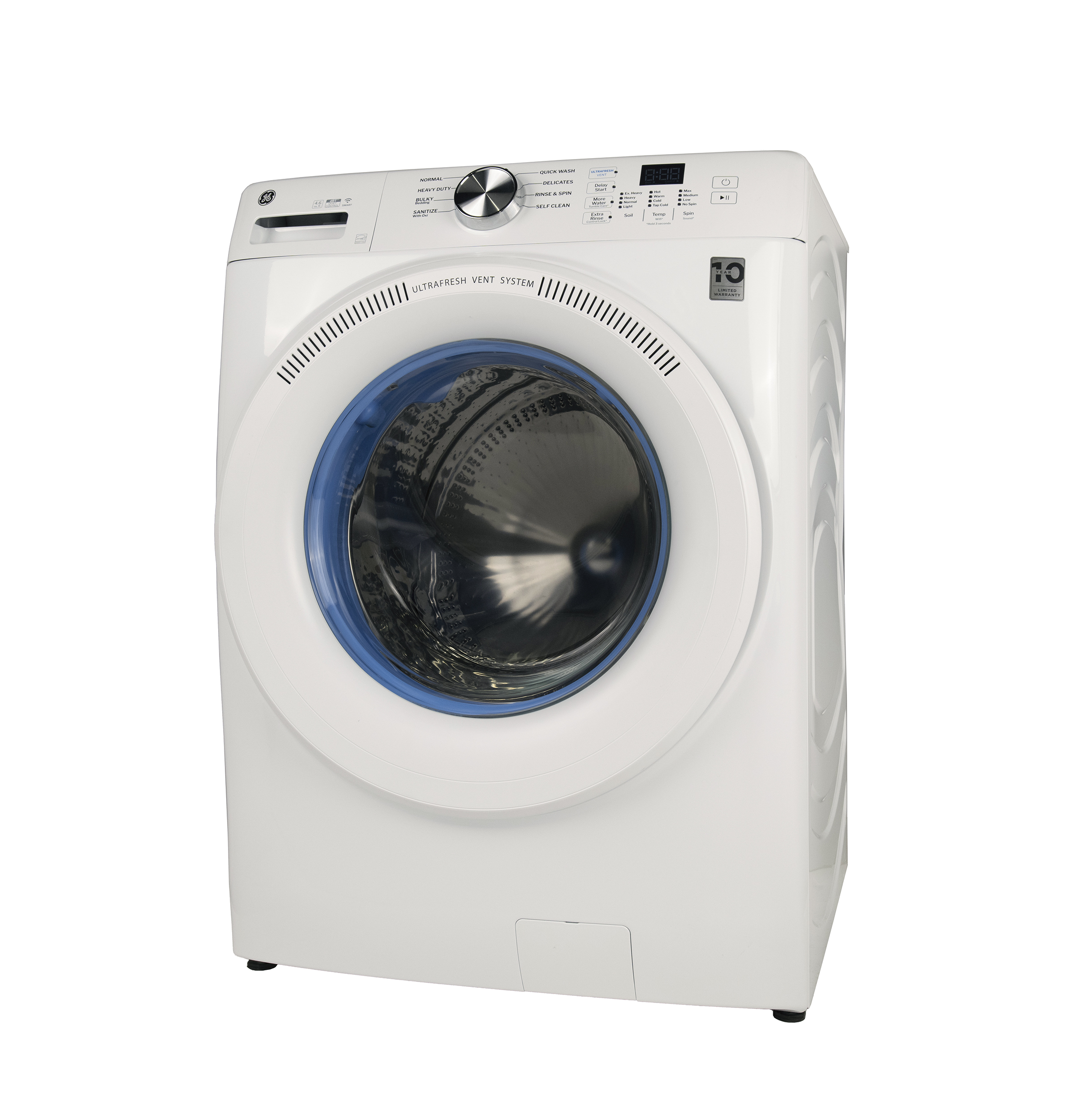 4.6 cu. ft. Capacity Smart Front Load Washer with UltraFresh Vent System with OdorBlock GFW350SSYWW