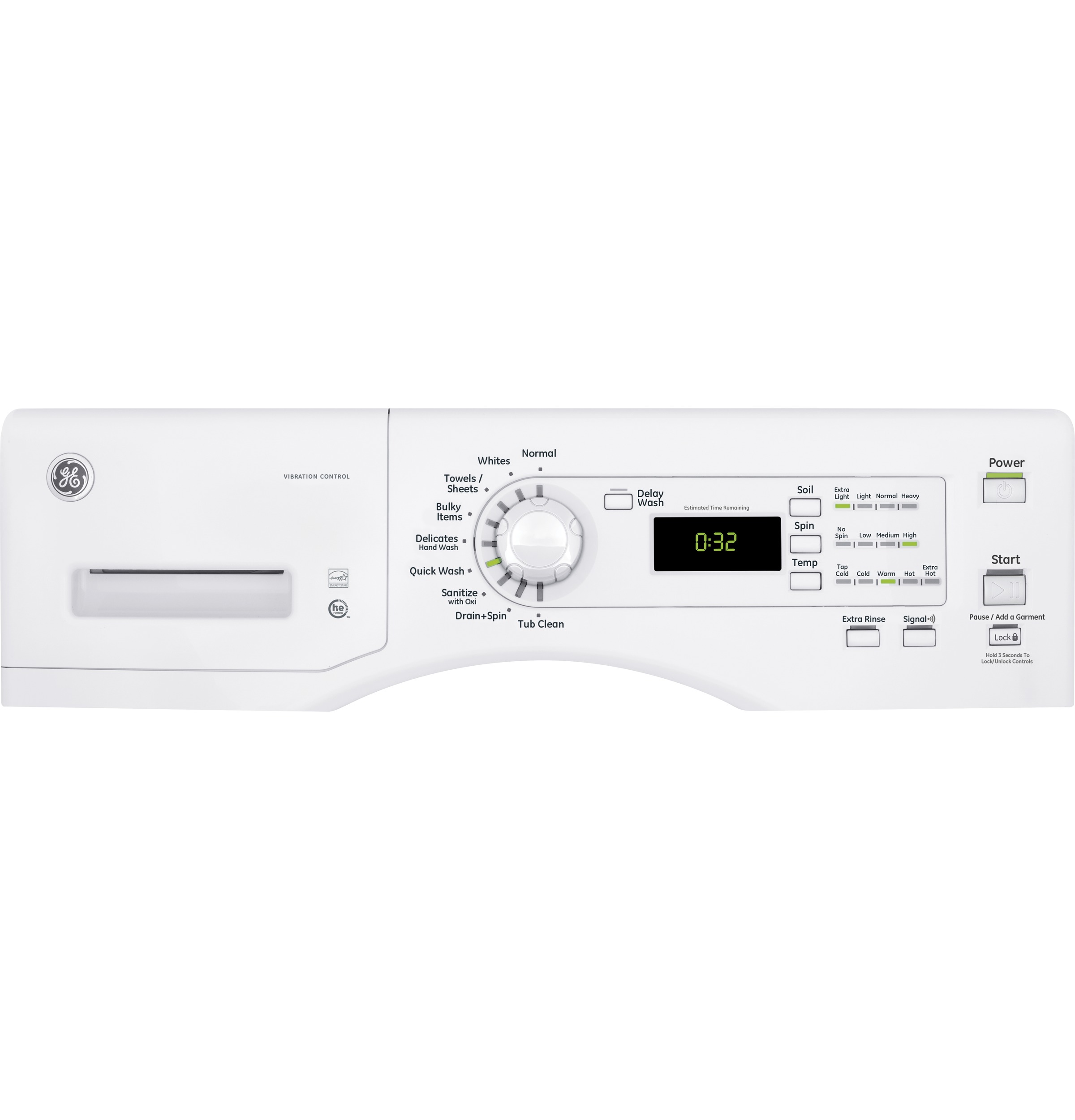 4.1 DOE Cu. Ft. Capacity Frontload Washer GFW400SCKWW
