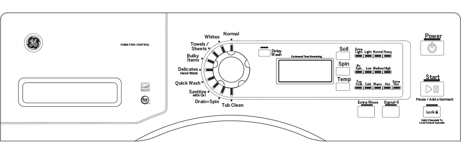 4.1 DOE Cu. Ft. Capacity Frontload Washer GFW400SCKWW