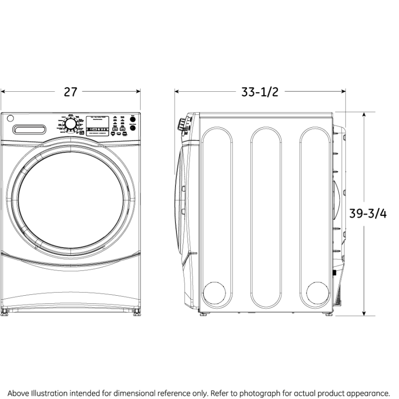 4.5 cu. ft. Capacity Front Load Washer with Steam GFW450SPMDG