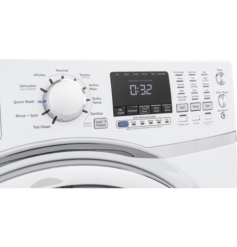 4.5 cu. ft. Capacity Front Load Washer with Steam GFW450SSMWW