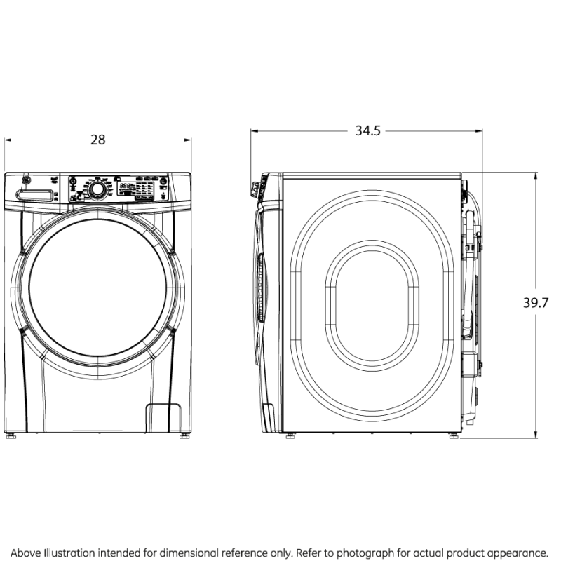 4.9 DOE cu. ft. Capacity Front Load Washer with Steam GFW480SPKRR