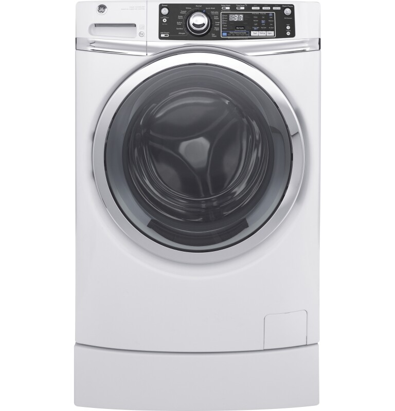 4.9 DOE cu. ft. Capacity RightHeight Front Load Washer with Steam GFW490RSKWW