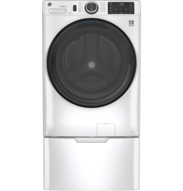4.5 cu. ft. Capacity Smart Front Load Washer with UltraFresh Vent System with OdorBlock and Sanitize w/Oxi GFW510SCNWW