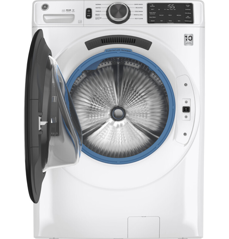 4.5 cu. ft. Capacity Smart Front Load Washer with UltraFresh Vent System with OdorBlock and Sanitize w/Oxi GFW510SCNWW