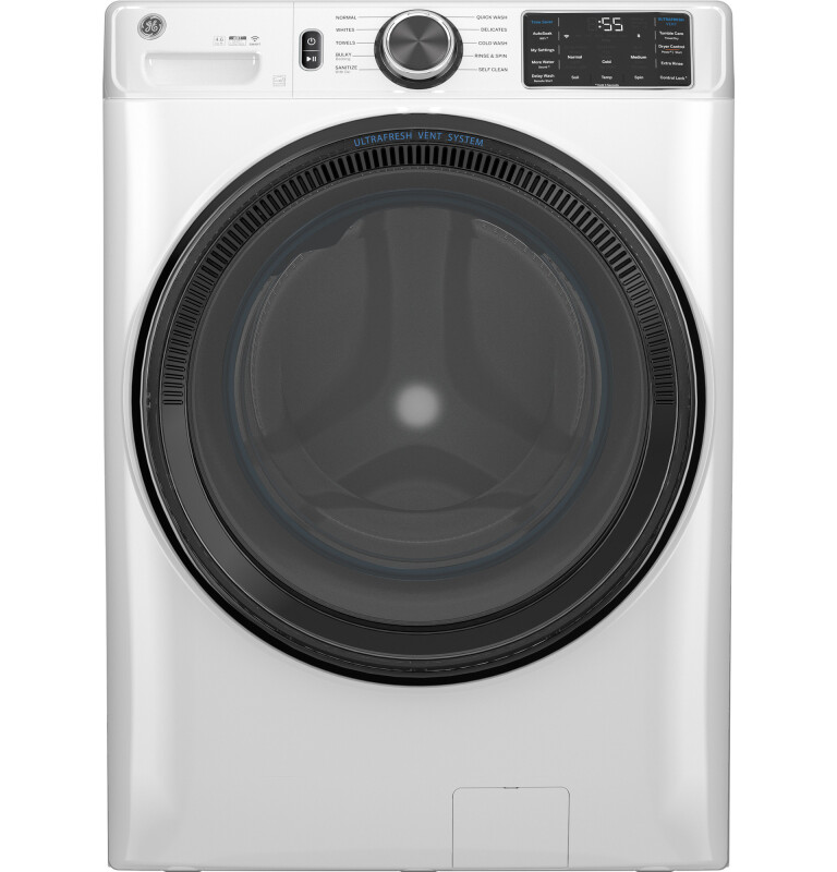 4.6 cu. ft. Capacity Smart Front Load Washer with UltraFresh Vent System with OdorBlock and Sanitize w/Oxi GFW510SCVWW