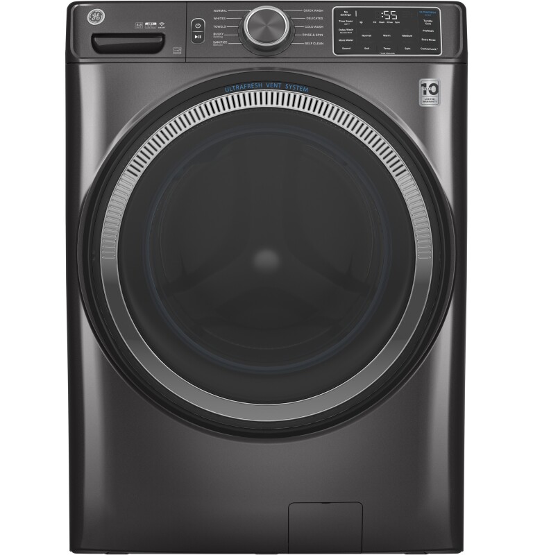 4.8 cu. ft. Capacity Smart Front Load Washer with UltraFresh Vent System with OdorBlock and Sanitize w/Oxi GFW550SSNWW