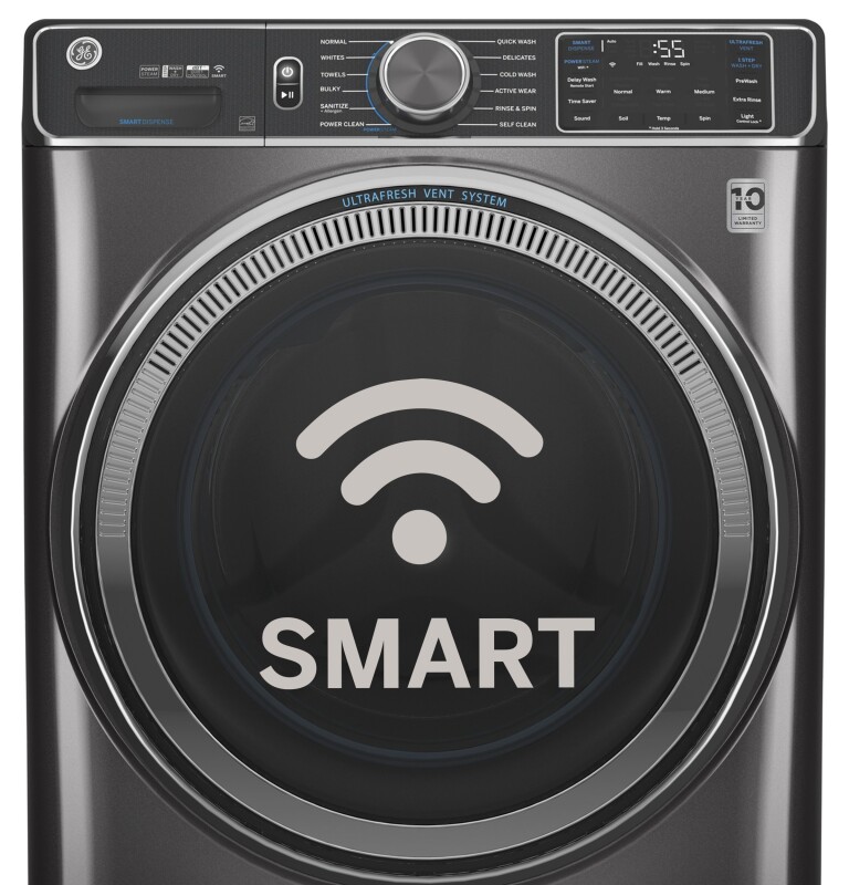 4.8 cu. ft. Capacity Smart Front Load Washer with UltraFresh Vent System with OdorBlock and Sanitize w/Oxi GFW550SPNDG