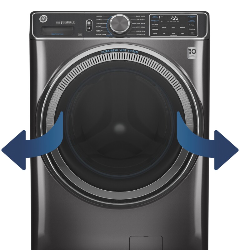 4.8 cu. ft. Capacity Smart Front Load Washer with UltraFresh Vent System with OdorBlock and Sanitize w/Oxi GFW550SSNWW