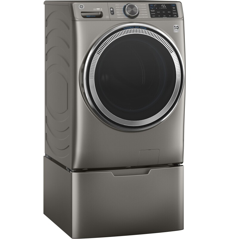 4.8 cu. ft. Capacity Smart Front Load Steam Washer with SmartDispense UltraFresh Vent System with OdorBlock and Steam GFW650SPNSN