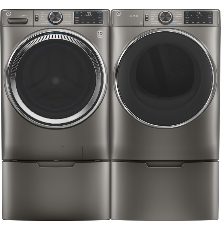 4.8 cu. ft. Capacity Smart Front Load Steam Washer with SmartDispense UltraFresh Vent System with OdorBlock and Steam GFW650SPNSN