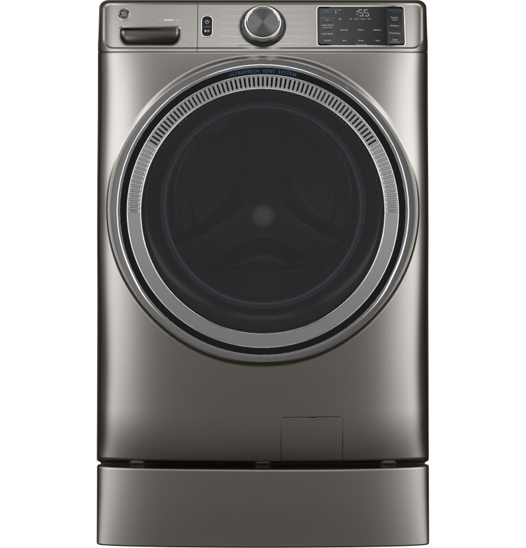 4.8 cu. ft. Capacity Smart Front Load Steam Washer with SmartDispense UltraFresh Vent System with OdorBlock and Steam GFW650SPNSN