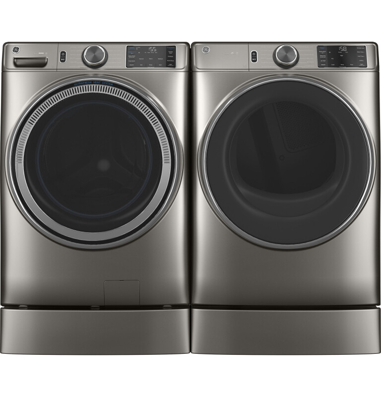 4.8 cu. ft. Capacity Smart Front Load Steam Washer with SmartDispense UltraFresh Vent System with OdorBlock and Steam GFW650SPNSN