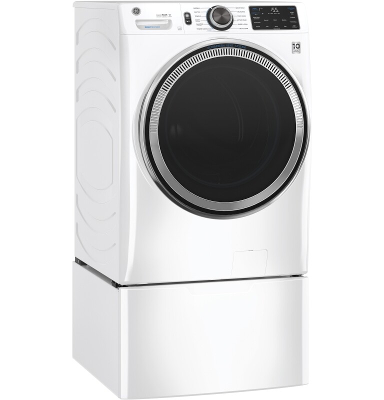 4.8 cu. ft. Capacity Smart Front Load Steam Washer with SmartDispense UltraFresh Vent System with OdorBlock and Steam GFW650SSNWW