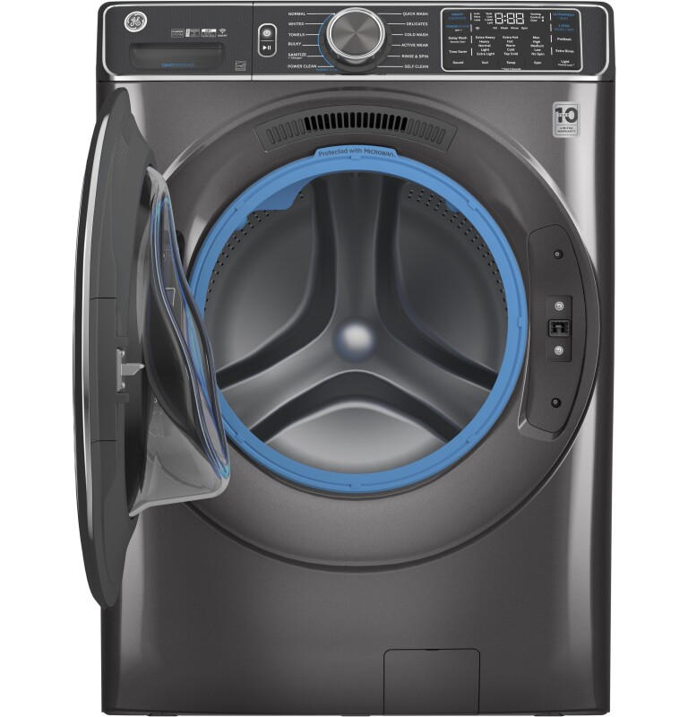 5.0 cu. ft. Capacity Smart Front Load Steam Washer with SmartDispense UltraFresh Vent System with OdorBlock and Steam GFW850SPNDG