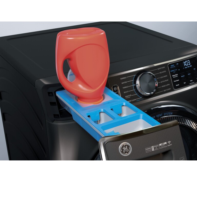 5.0 cu. ft. Capacity Smart Front Load Steam Washer with SmartDispense UltraFresh Vent System with OdorBlock and Steam GFW850SPNDG