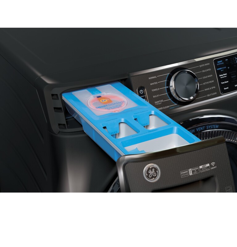 5.0 cu. ft. Capacity Smart Front Load Steam Washer with SmartDispense UltraFresh Vent System with OdorBlock and Steam GFW850SPNDG