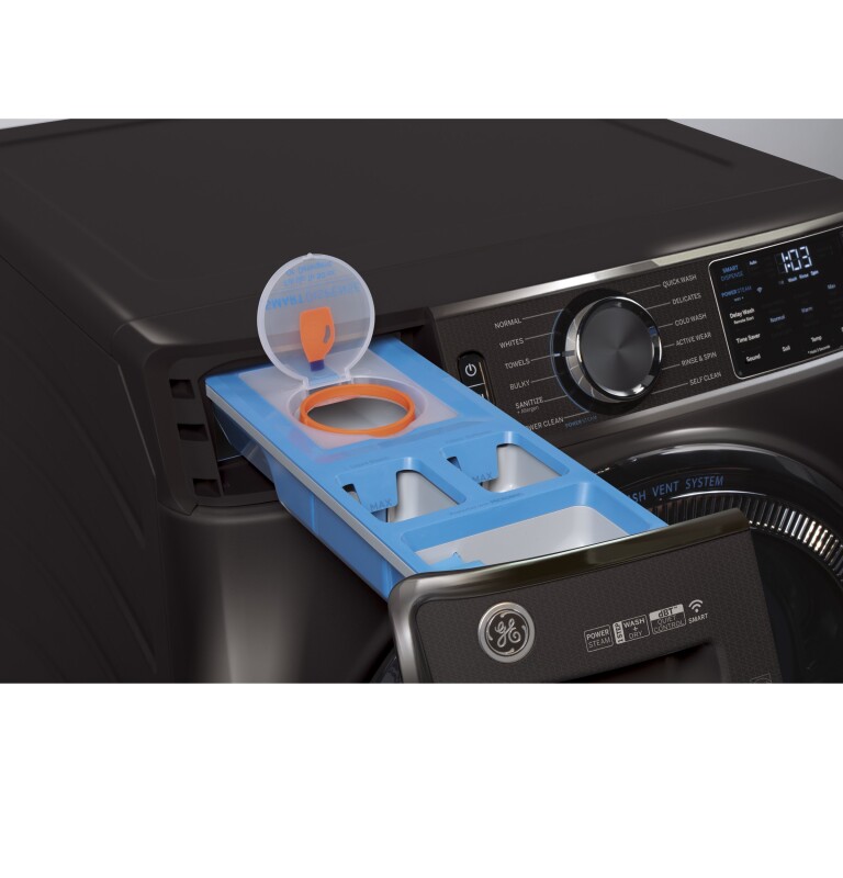 5.0 cu. ft. Capacity Smart Front Load Steam Washer with SmartDispense UltraFresh Vent System with OdorBlock and Steam GFW850SPNDG