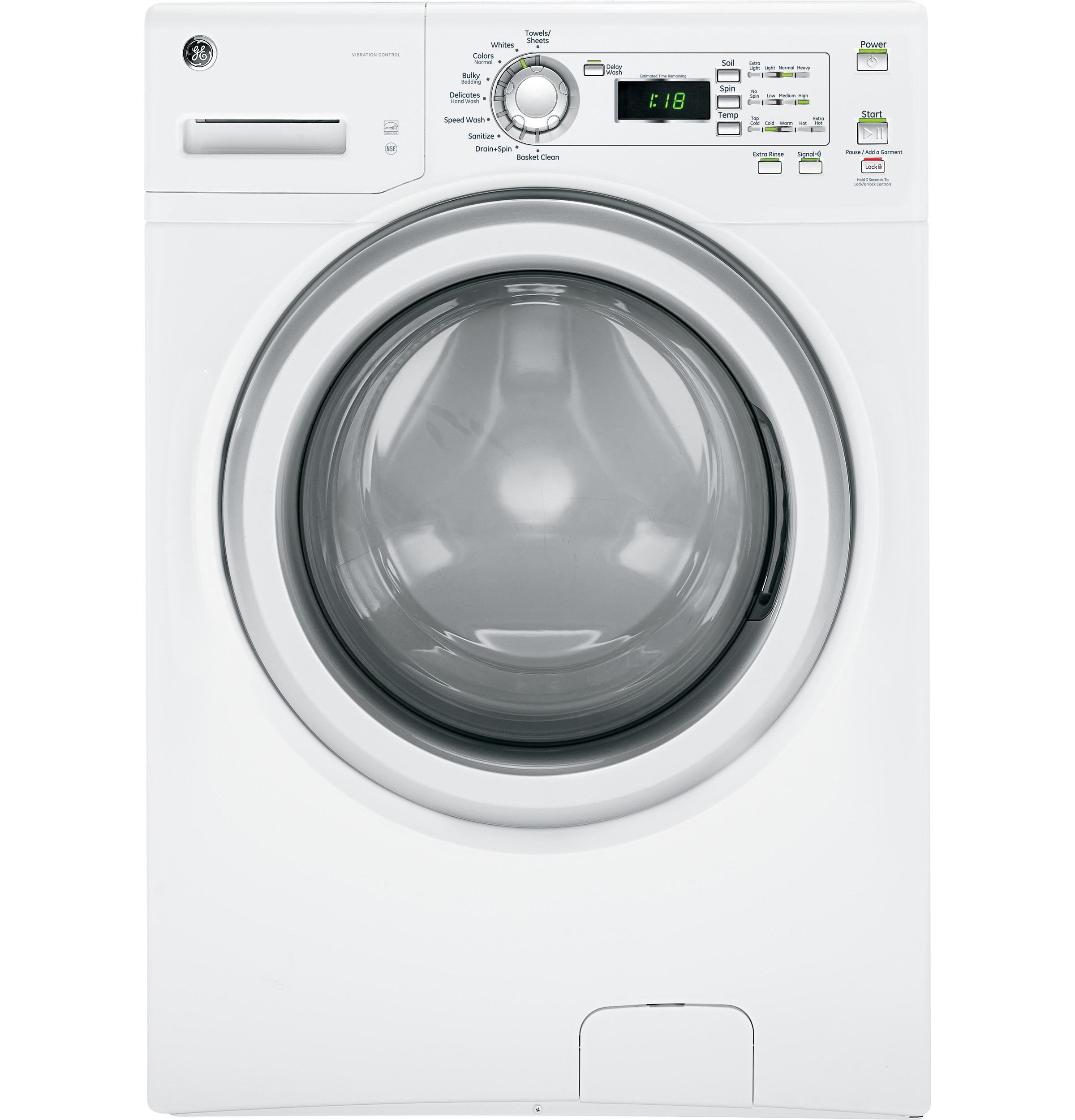 3.6 DOE Cu. Ft. Capacity Frontload Washer GFWH1200HWW
