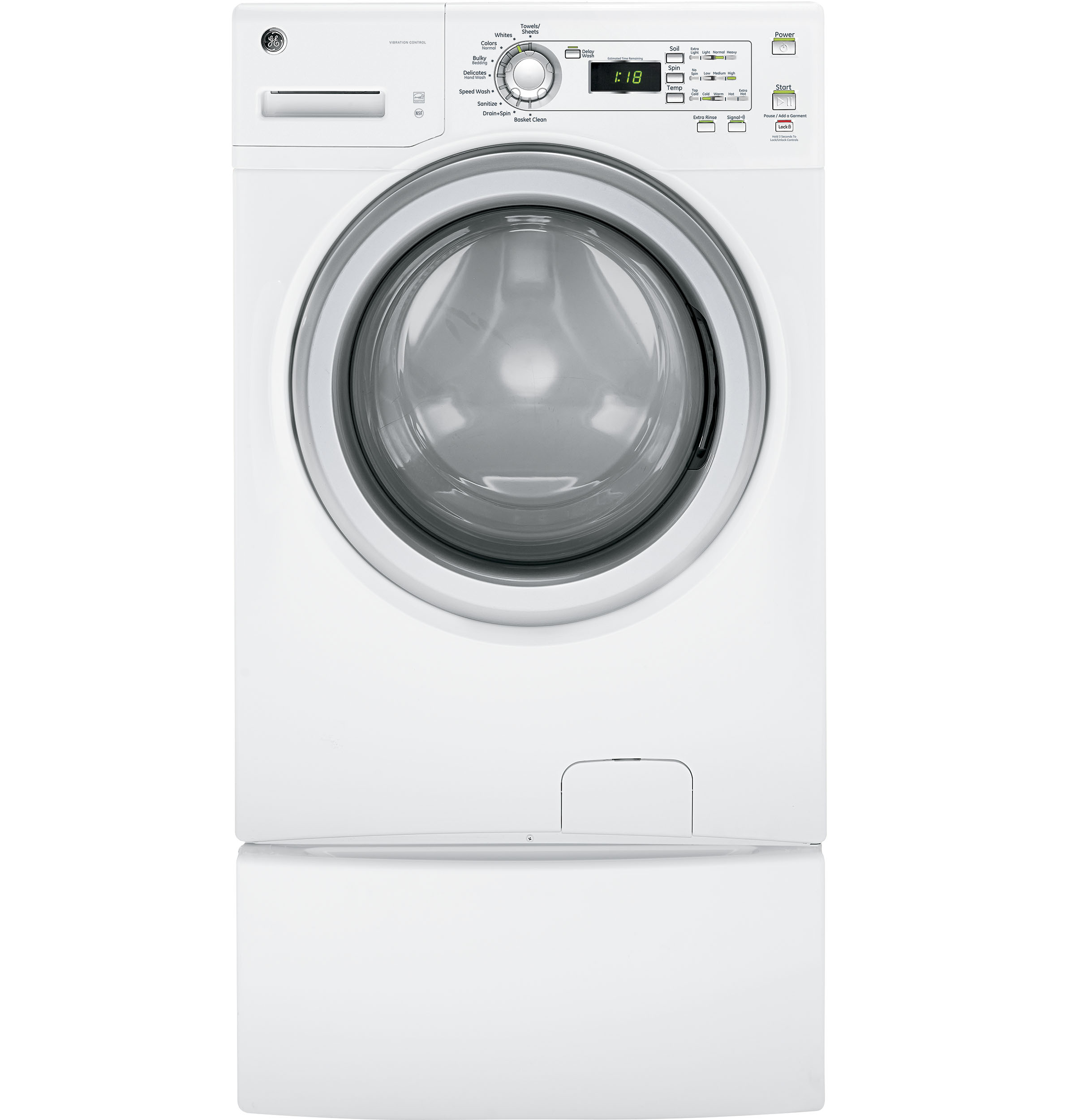 3.6 DOE Cu. Ft. Capacity Frontload Washer GFWH1200HWW