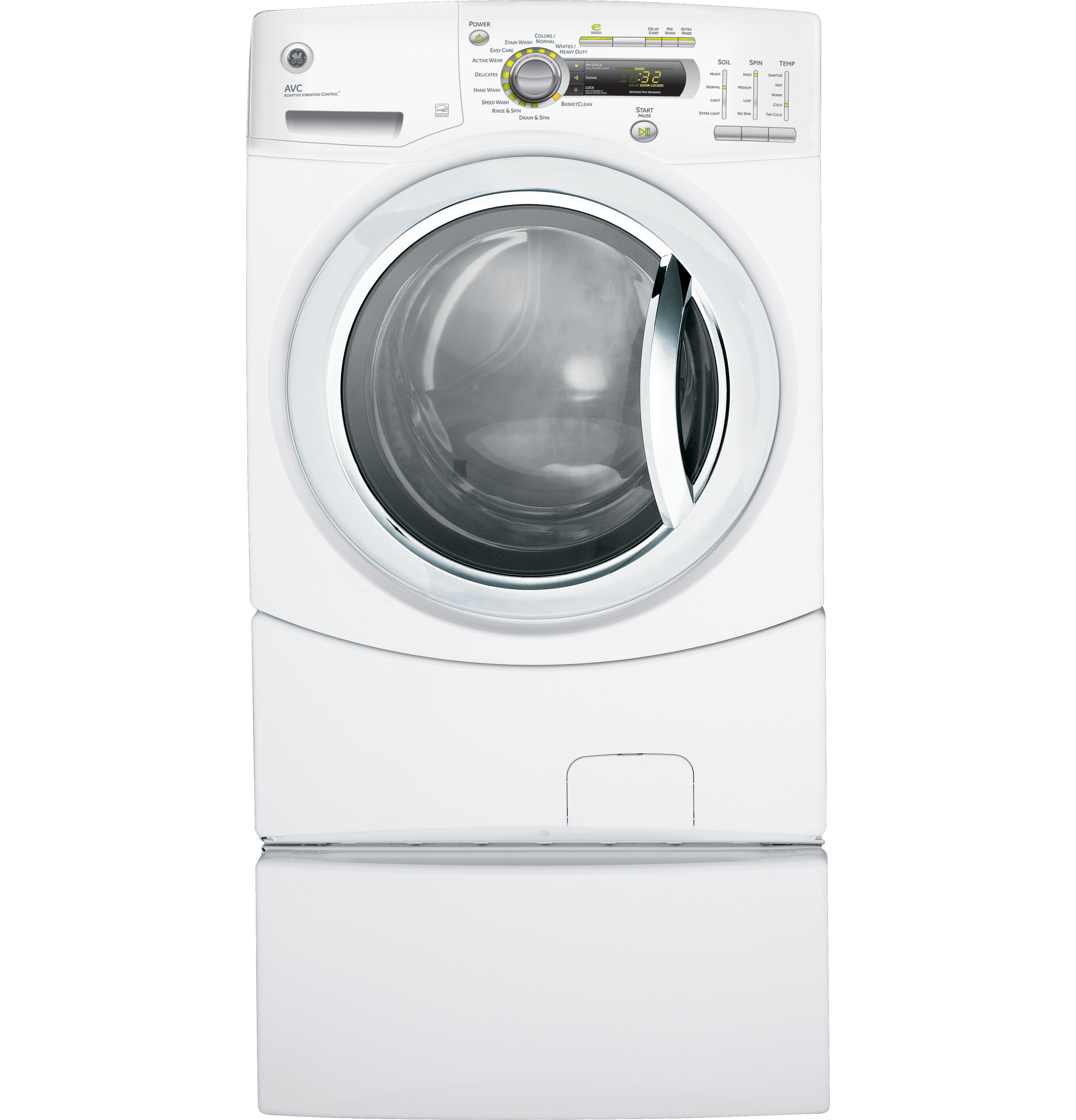 4.1 DOE cu. ft. stainless steel capacity frontload washer GFWH2400LWW