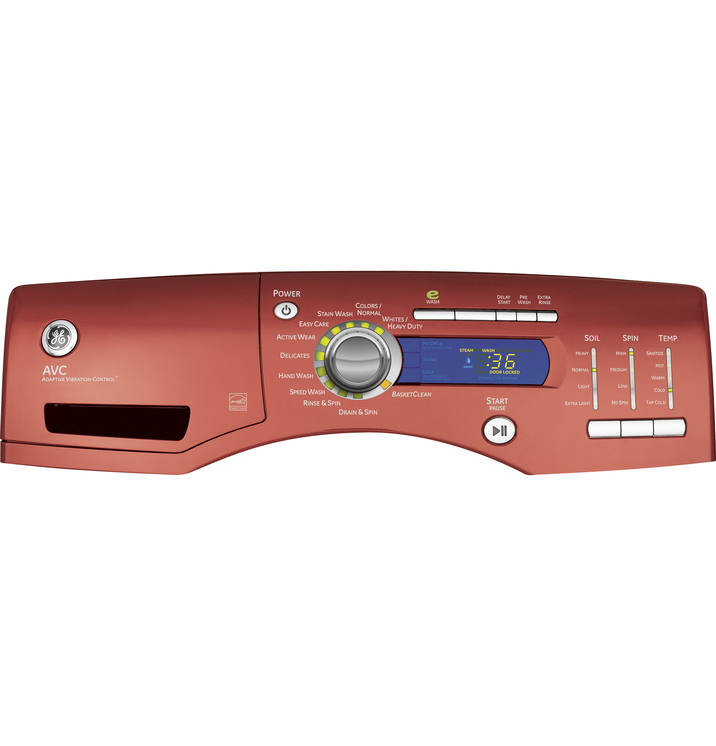 4.1 DOE cu. ft. stainless steel capacity frontload washer GFWH2405LMV