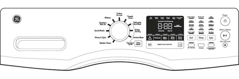4.3 DOE Cu. Ft. Capacity Frontload Washer GFWN1600JWW
