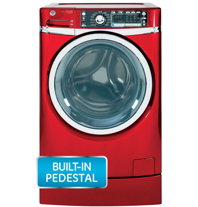 4.8 DOE cu. ft. capacity RightHeight Design Front Load washer GFWR4805FRR