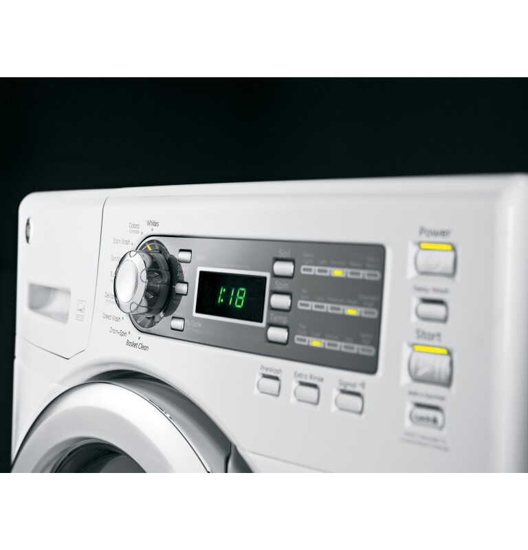 4.1 DOE cu. ft. capacity frontload washer with steam GFWS1500DWW