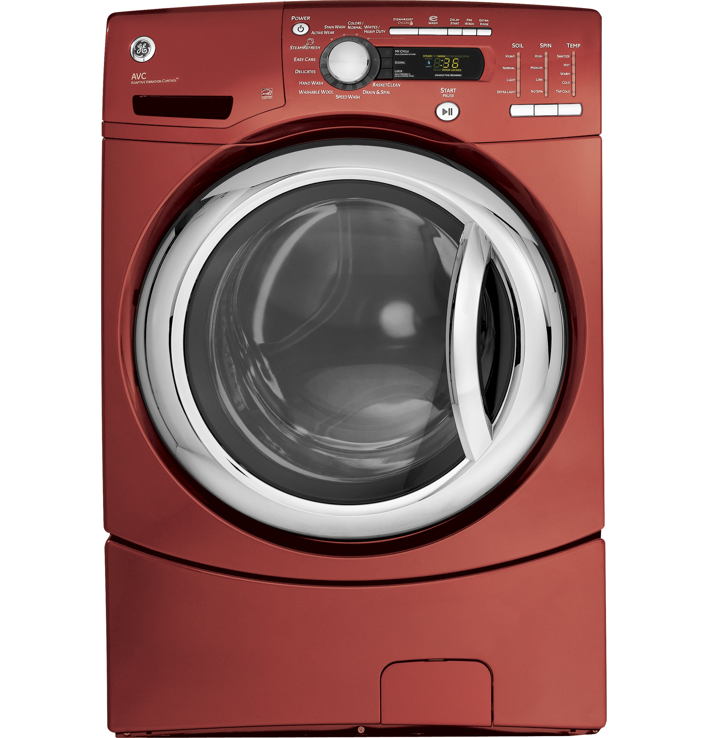 4.1 DOE cu. ft. stainless steel capacity frontload washer with Steam GFWS3505LMV