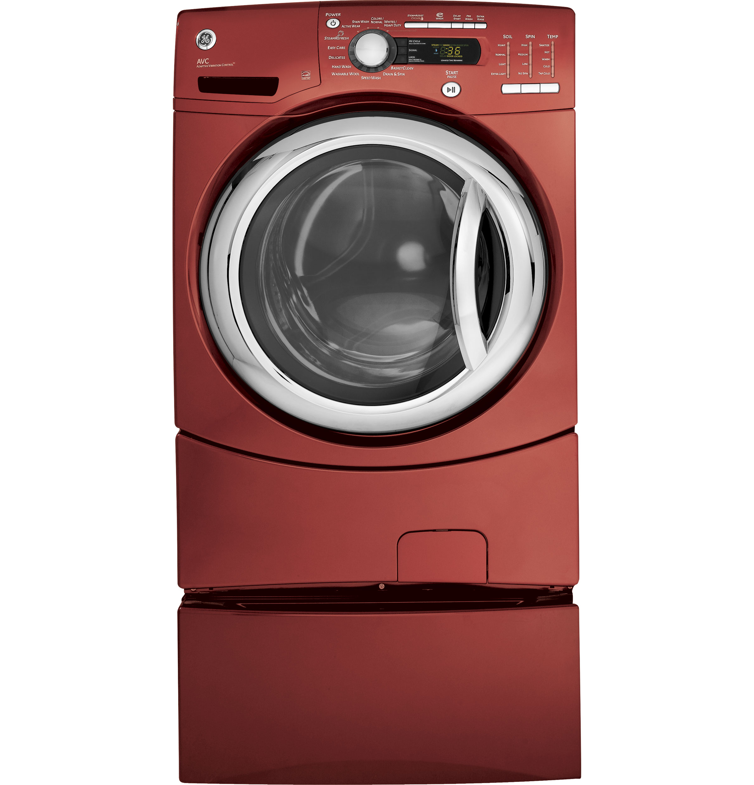 4.1 DOE cu. ft. stainless steel capacity frontload washer with Steam GFWS3505LMV