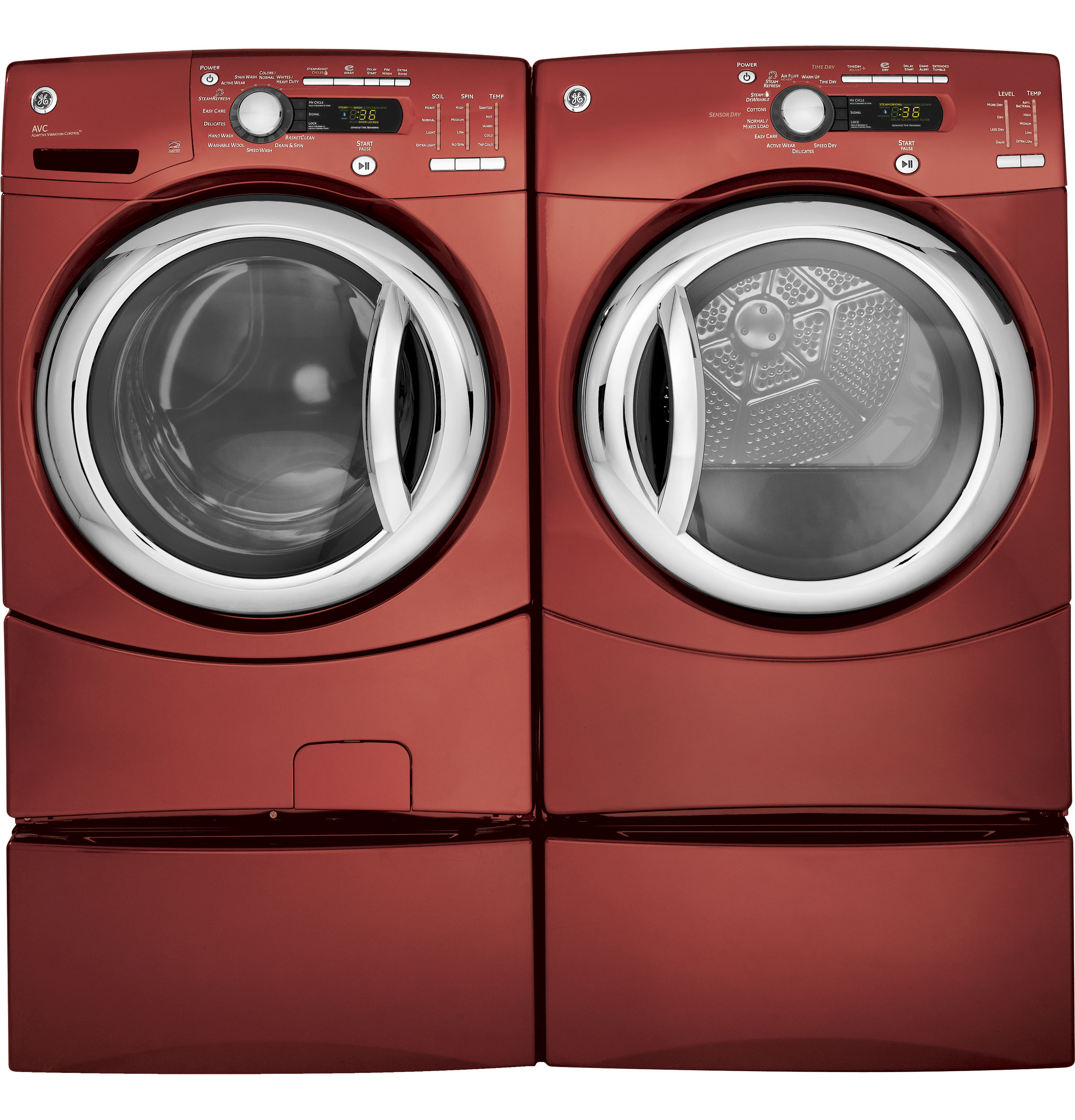 4.1 DOE cu. ft. stainless steel capacity frontload washer with Steam GFWS3505LMV