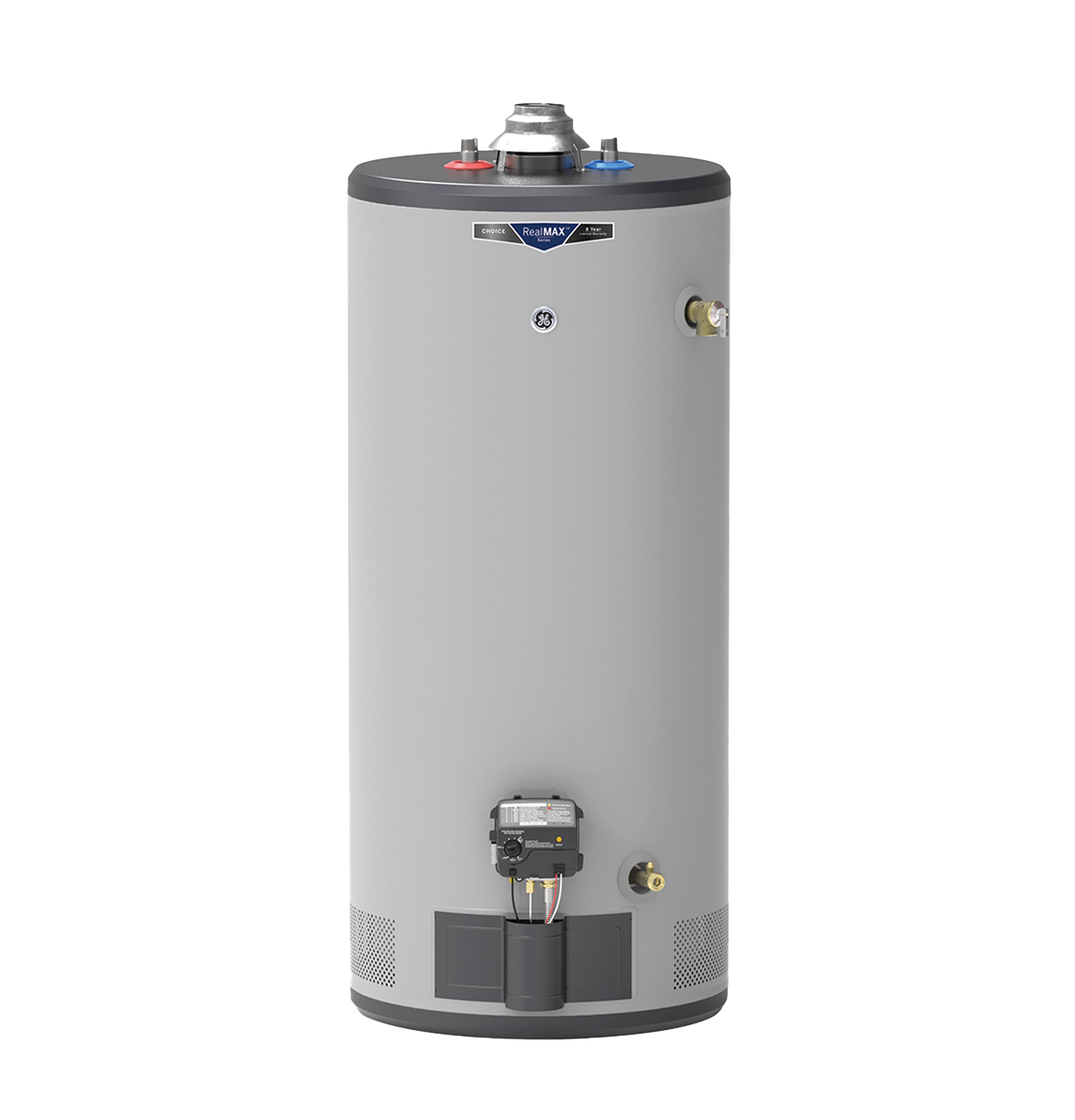 RealMAX Choice 40-Gallon Short Natural Gas Atmospheric Water Heater GG40S08BXR
