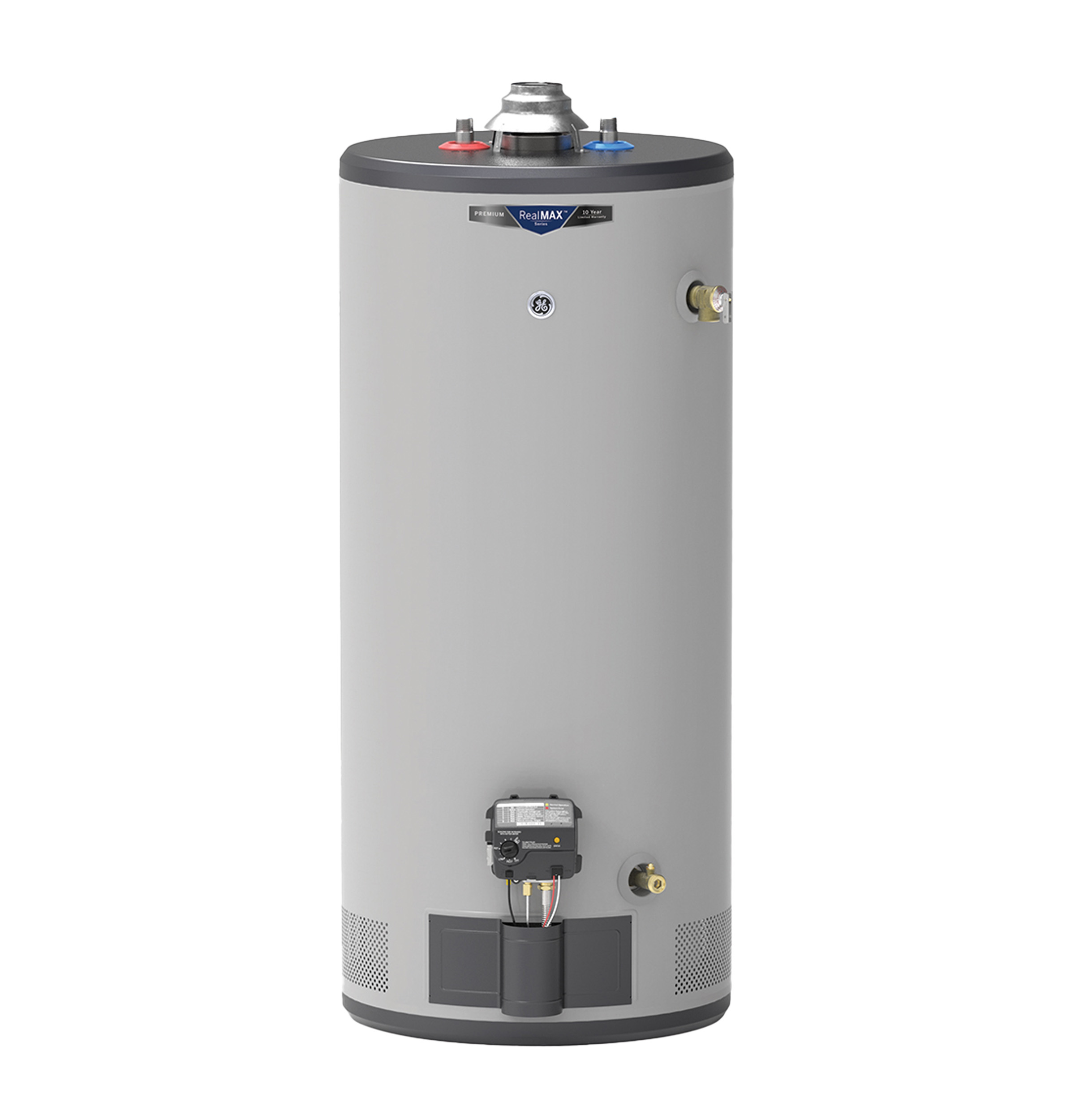 RealMAX Premium 40-Gallon Short Natural Gas Atmospheric Water Heater GG40S10BXR