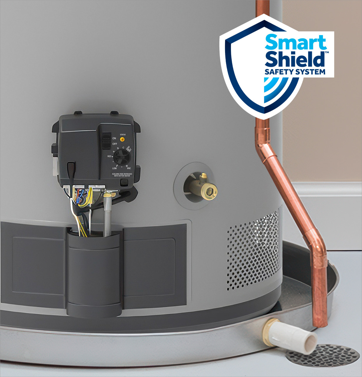 RealMAX Choice 50-Gallon Short Natural Gas Power Vent Low-NOx Water Heater GG50S08AYV