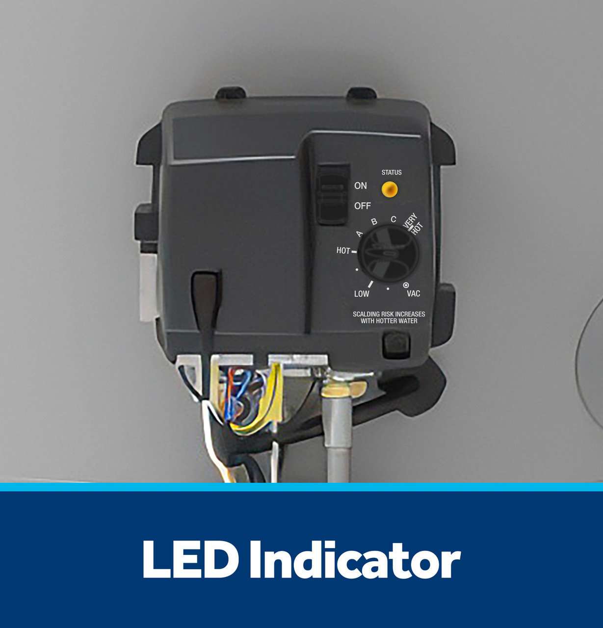 RealMAX Choice 50-Gallon Short Natural Gas Power Vent Low-NOx Water Heater GG50S08AYV