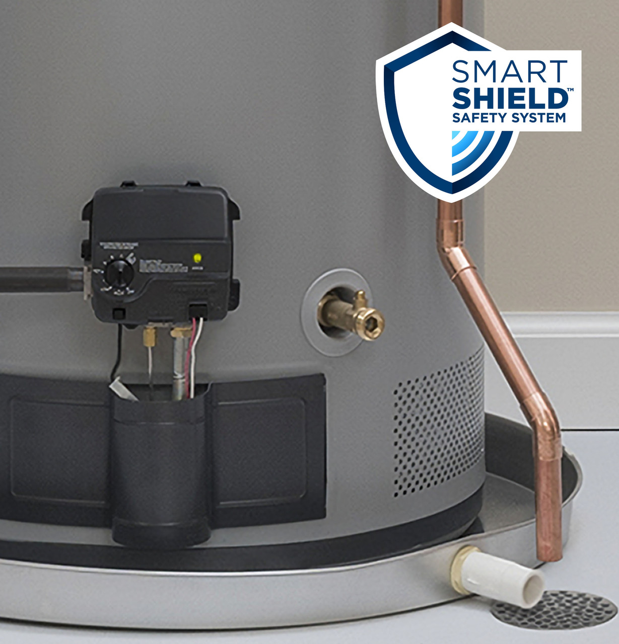 RealMAX Platinum 50-Gallon Short Natural Gas Atmospheric Water Heater GG50S12BXR