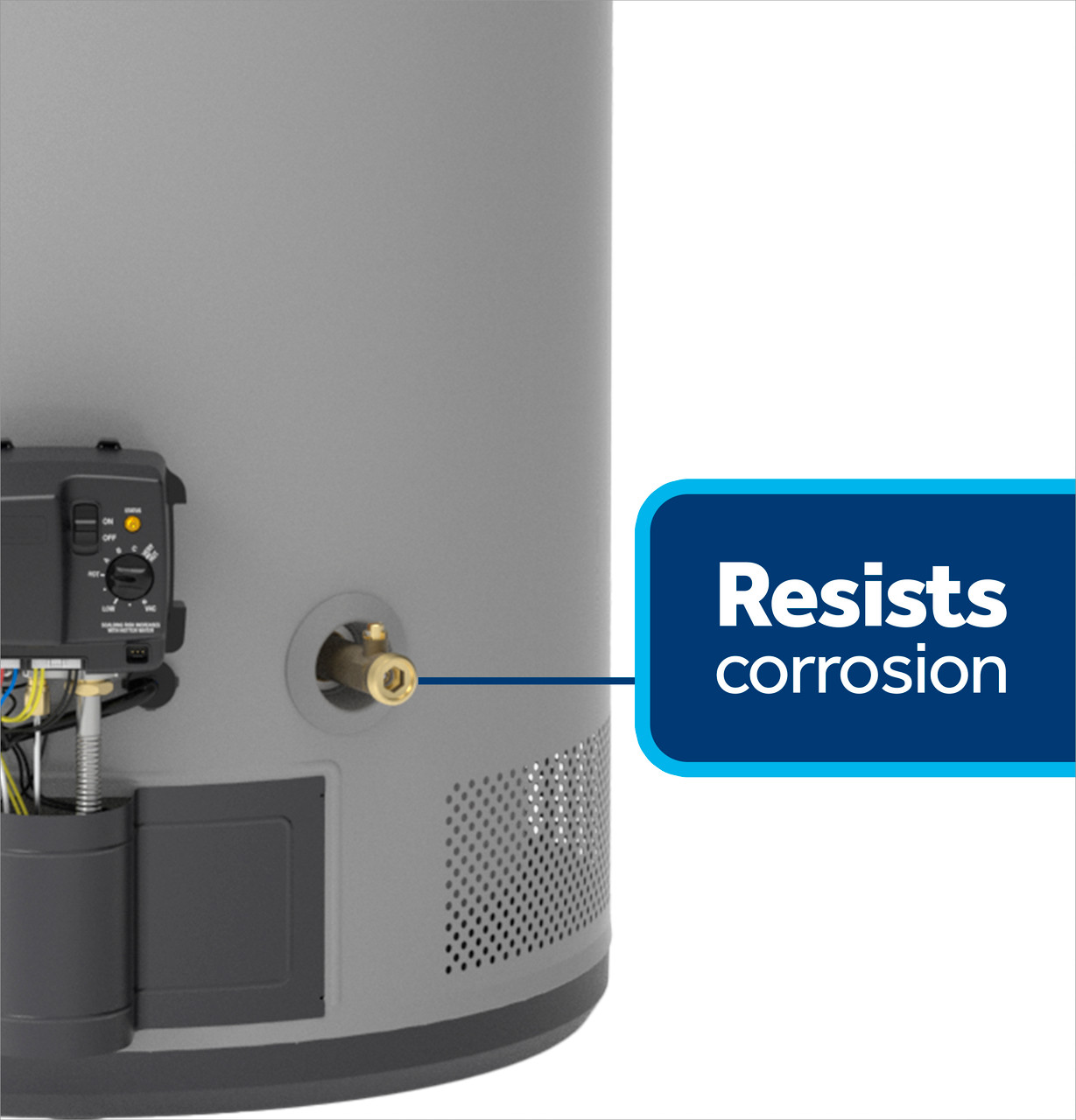 RealMAX Choice 50-Gallon Tall Natural Gas Power Vent Low-NOx Water Heater GG50T08AYV