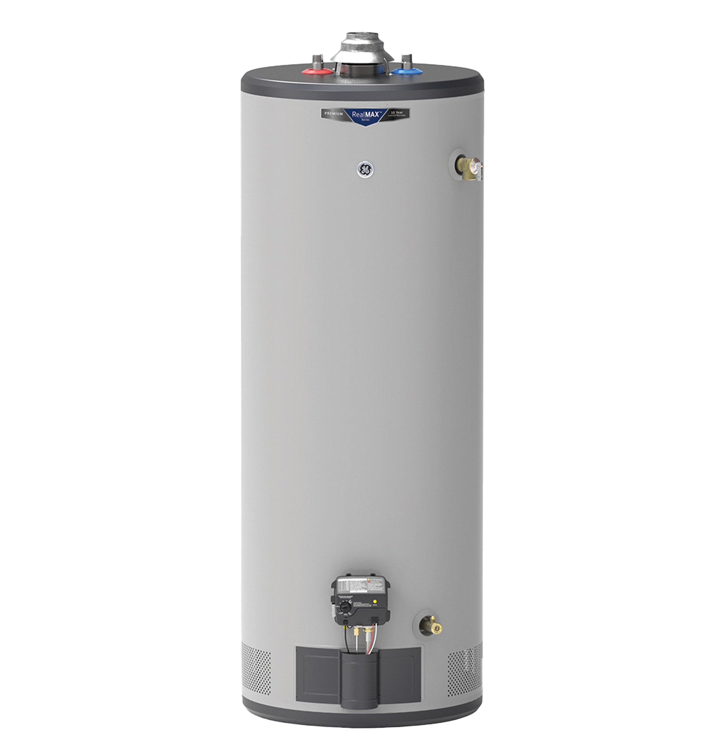 RealMAX Premium 50-Gallon Tall Natural Gas Atmospheric Water Heater GG50T10BXR