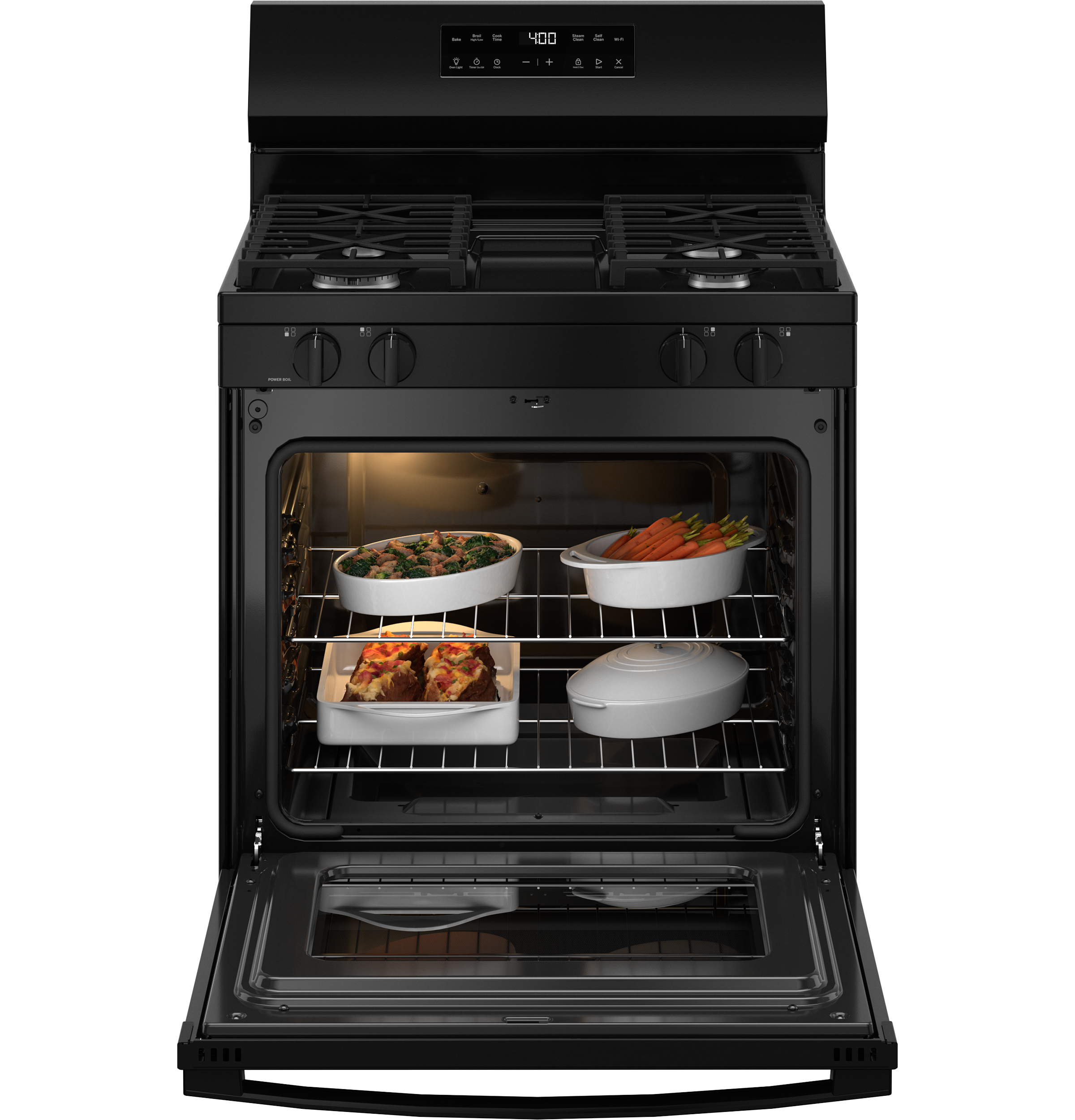 30" Free-Standing Gas Range GGF400PVBB