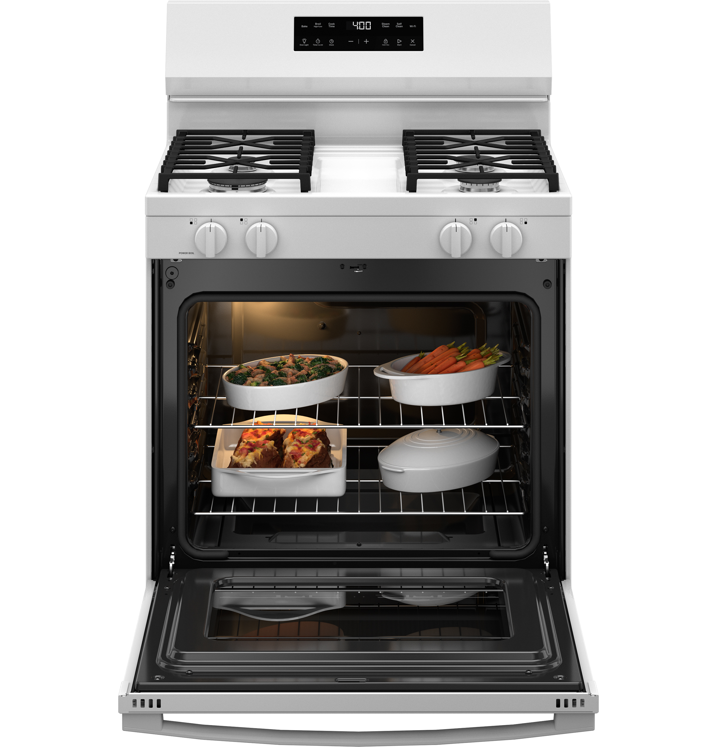 30" Free-Standing Gas Range GGF400PVWW