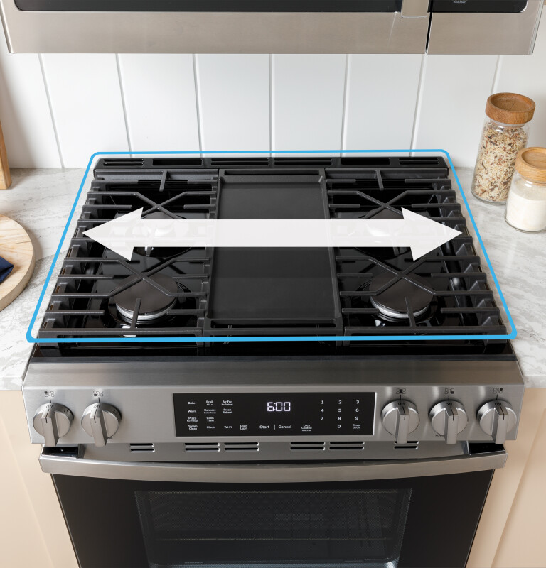 30" Free-Standing Gas Range with Crisp Mode GGF500PVBB