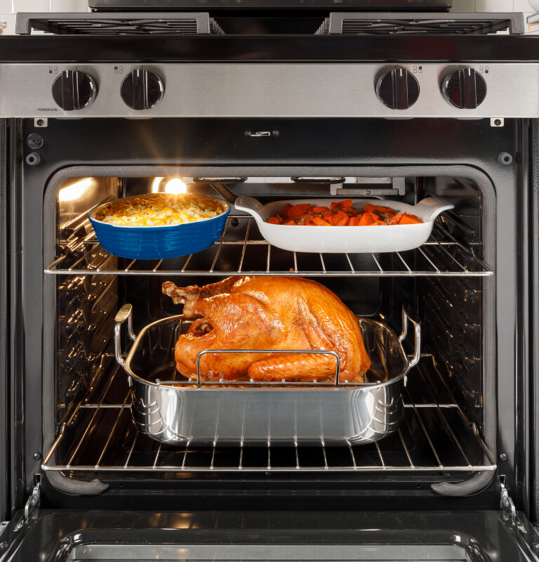 30" Free-Standing Gas Range with Crisp Mode GGF500PVBB