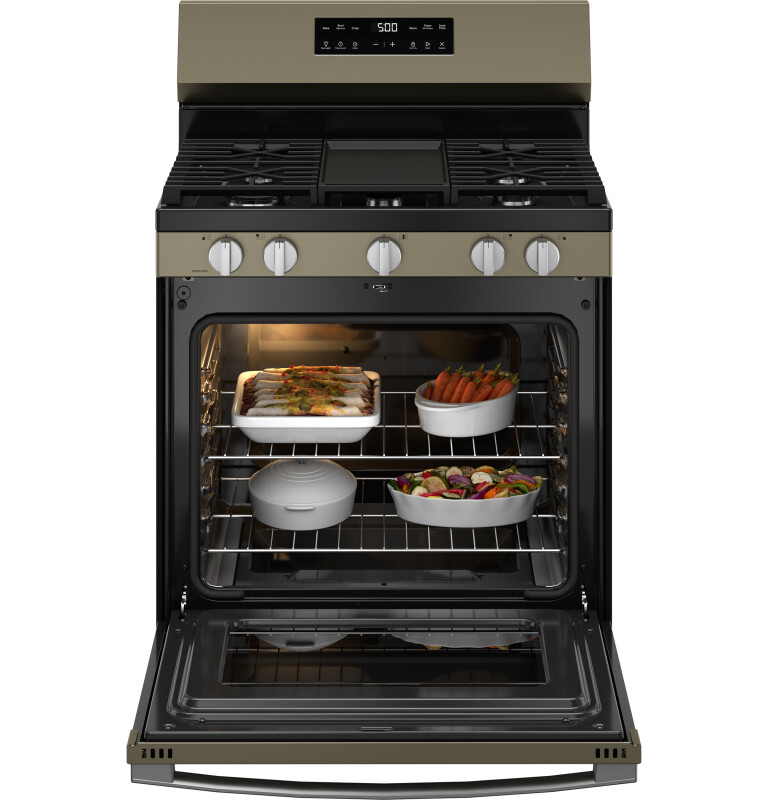 30" Free-Standing Gas Range with Crisp Mode GGF500PVES