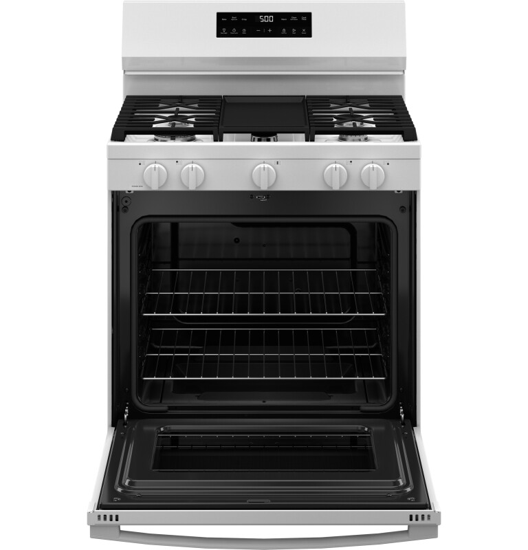 30" Free-Standing Gas Range with Crisp Mode GGF500PVWW
